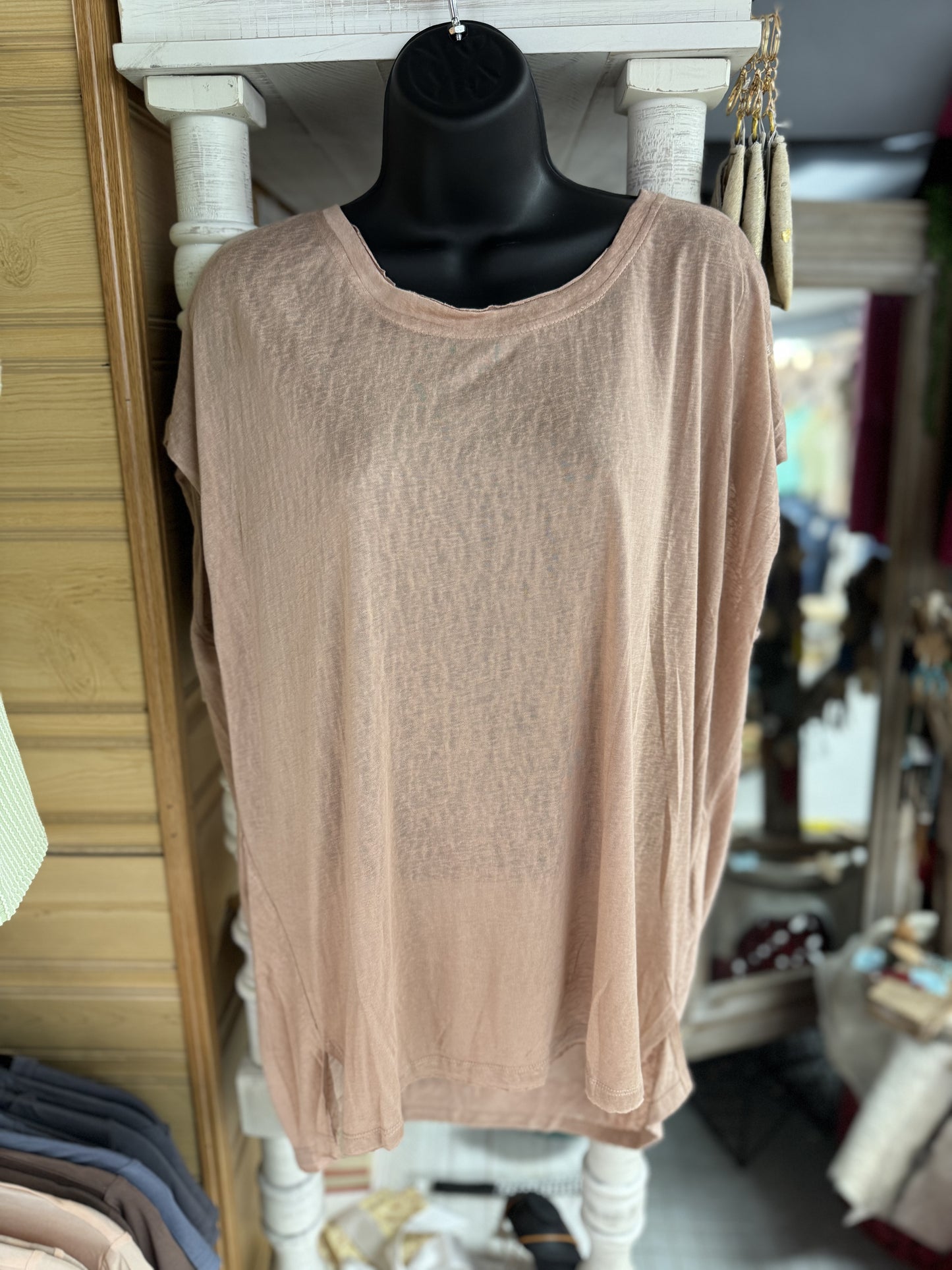 Short Sleeve Basics Top // Blush