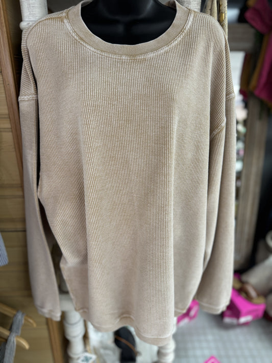 Chicka-D Nude Pullover