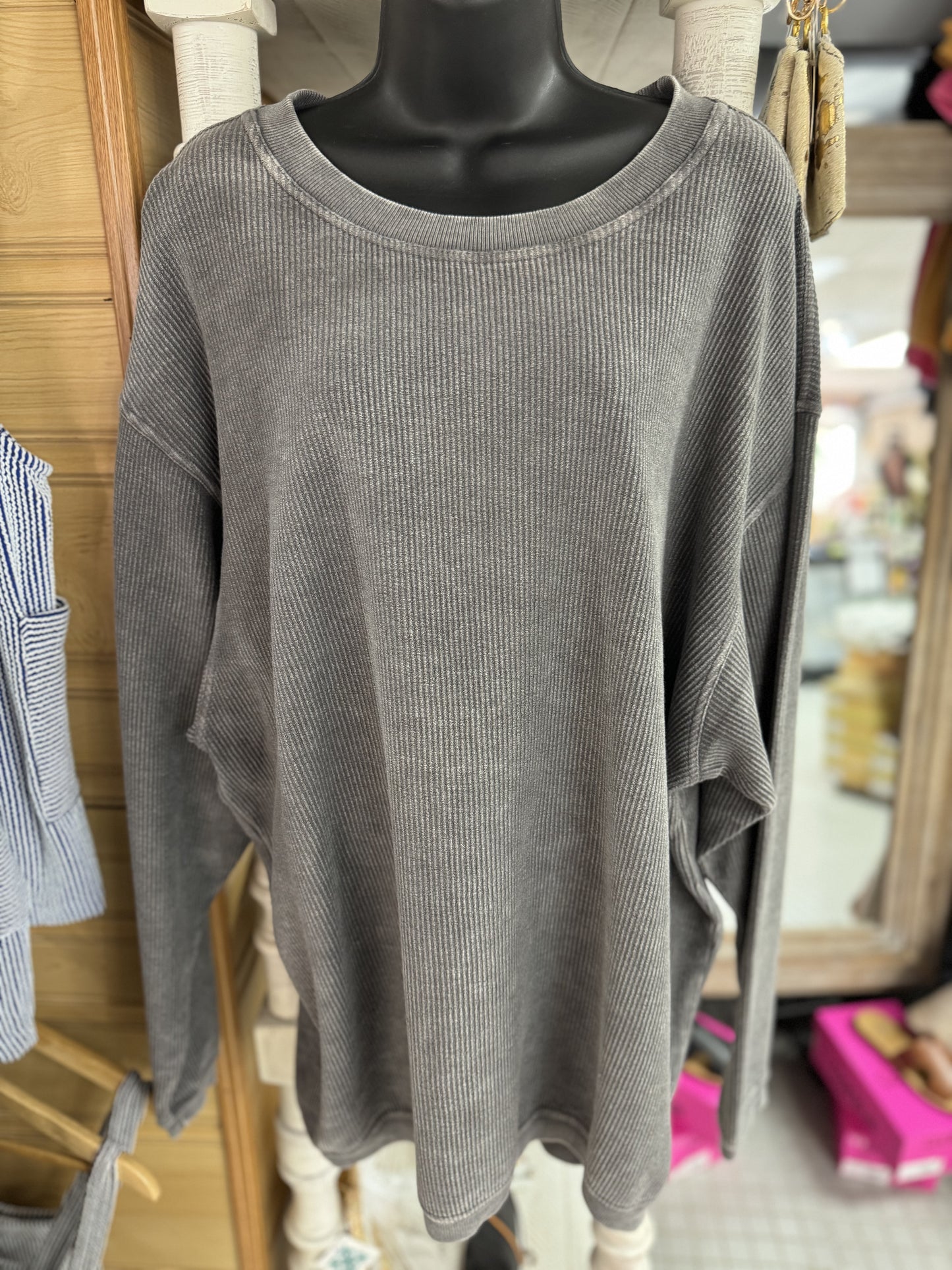 Chicka-D Grey Pullover